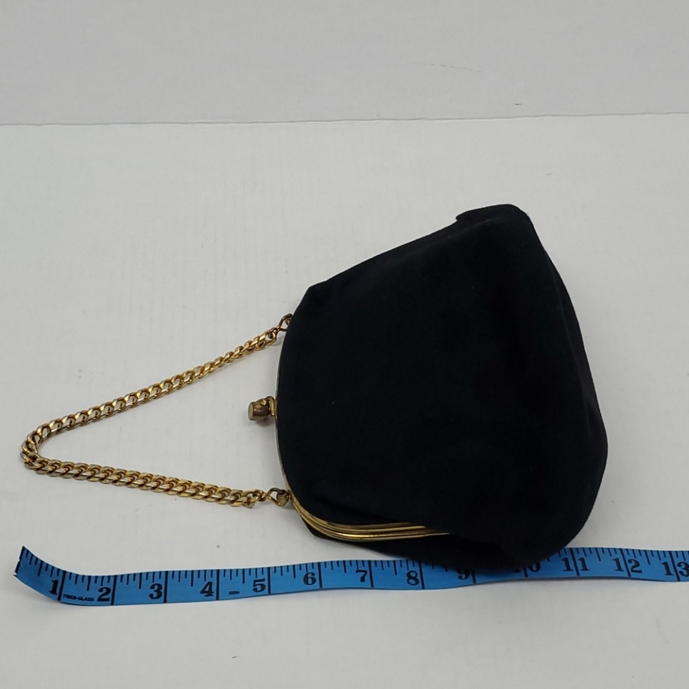 Vintage Coblentz bag velvet metal detail purse - Picture 9 of 10